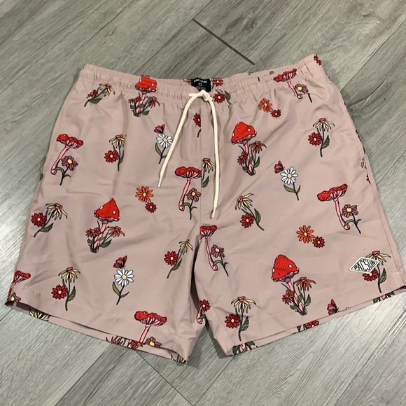 PacSun Recycled Shrooms 17" Swim Trunks NWOT size XL - Picture 1 of 9